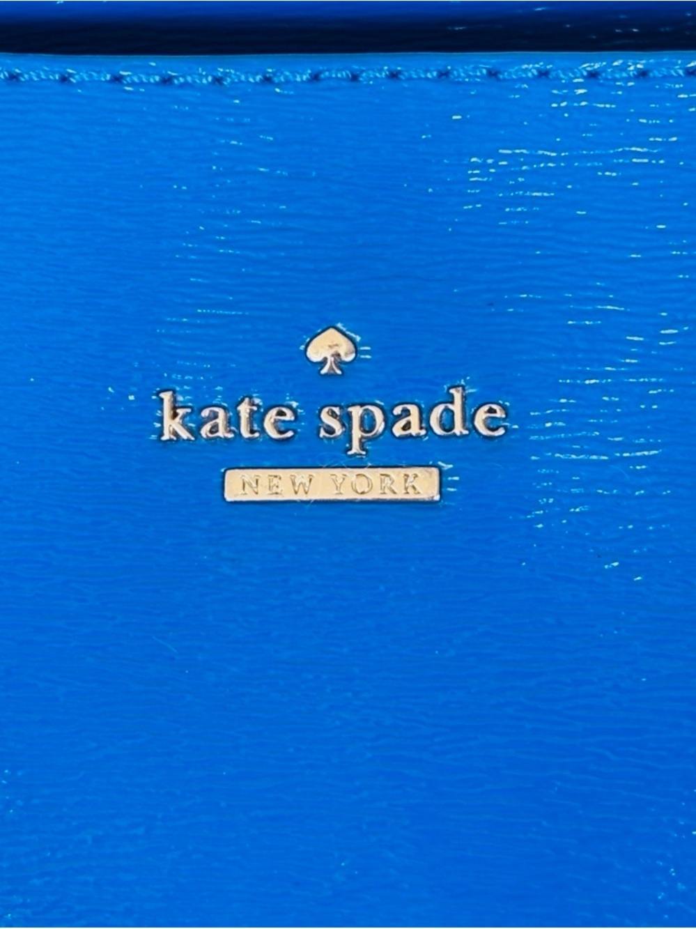 kate spade Blue Patent Leather Tote - Picture 7 of 8